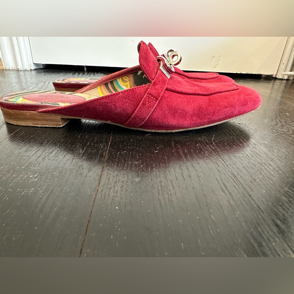 Hermes Oz Mule Slide Slipper Shoe Flat - Picture 6 of 8